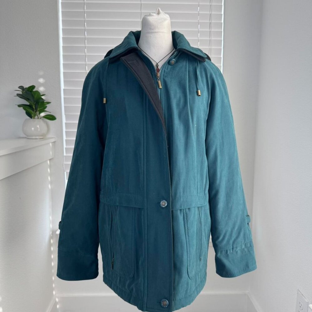 Izzi Outerwear Teal Hooded Jacket 🌲 | Utilitycore Outdoor Layer